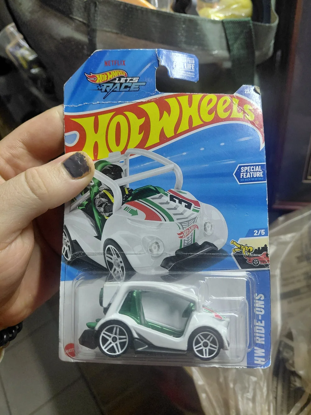 Hot Wheels Kick Kart (23/250) from the 2025 HW Ride-Ons series, inspired by the